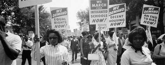 Marchers in the Civil Rights Movement