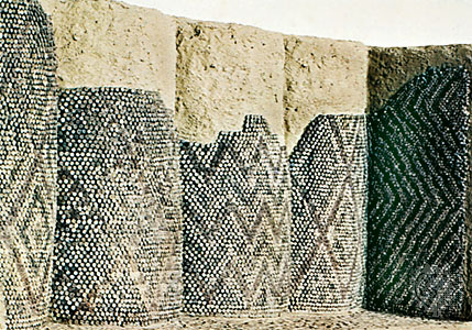Sumerian tiled columns